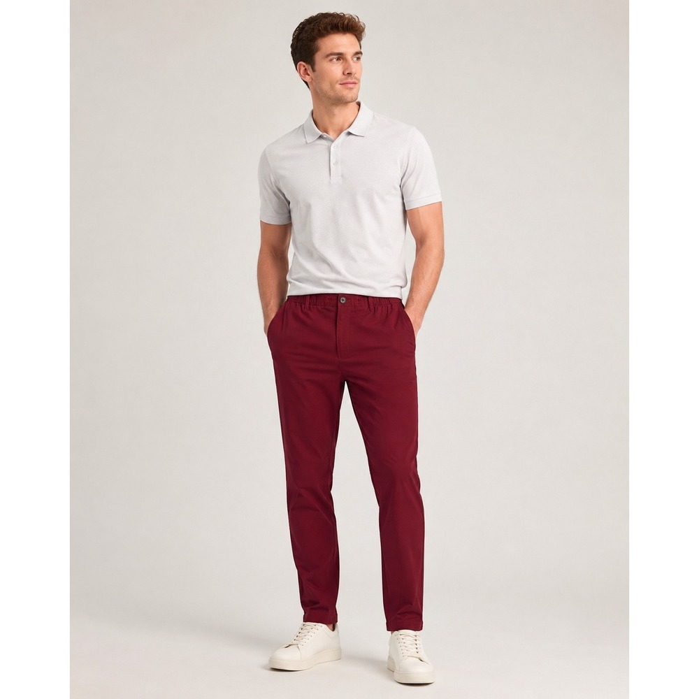 Chubbies Burgundy Performance Golf Pants Stretch Chinos Men's‎ Medium 30x29